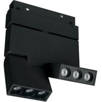 Magnetinis LED bėgelių šviestuvas DPM MTL-SPRL2-6W-B, 6 W, 4000 K, 480 lm, juodos sp.