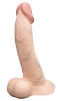 Varpos imitatorius b-Vibe Slipskin Curved, smėlio spalvos