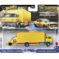 Hot Wheels Premium Team Transport Modeliukas 1972 Toyota Corolla Levin and Sakura Sprinter (yra Sandėlyje)