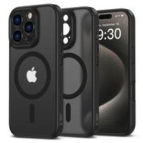 Juodas matinis dėklas "Tech-Protect Magcam Magsafe" telefonui Apple iPhone 16 Pro Max
