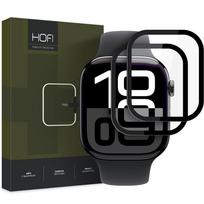 Juodas apsauginis stiklas ''Hofi Hybrid Pro+" (2 vnt.) laikrodžiui Apple Watch 10/11 (46 MM)