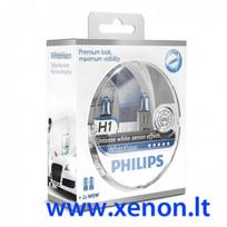 PHILIPS WhiteVison H1 + W5W lemputės