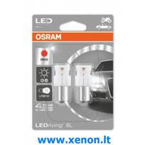 P21W 7458r-02B 7506DRP OSRAM LED Raudonos lemputės BA15s 2vnt.