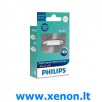 C5W 43MM PHILIPS LED Balta