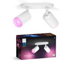 Philips - LED RGBW Pritemdomi akcentiniai šviestuvai Hue FUGATO 2xGU10/4,2W/230V balta