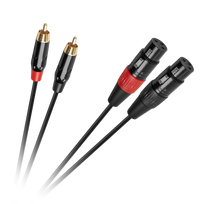 Cabletech XLR - 2RCA jungiamasis kabelis 1m