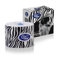 Kineziologinis teipas CureTape Art, 5 cm x 5 m - Zebra