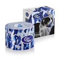 Kineziologinis teipas CureTape Art, 5 cm x 5 m - Army Blue