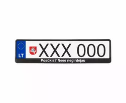 Juodi numerių rėmeliai - Posūkis? Neee negirdėjau