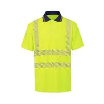 Gerai matomi BoSafety POLO TS-S171GP marškinėliai trumpomis, geltoni