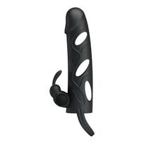 Pretty Love Penis Sleeve with Ball Strap Vibruojanti penio mova