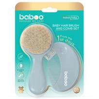 BABOO, šukos ir šepetys, 0+ mėn, blue haze, 1 vnt.