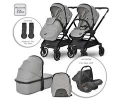 Universalus vežimėlis Lorelli Reya 3in1, grey