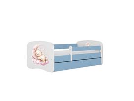 Vaikiška lova be čiužinio, su stalčiumi Kocot Kids BabyDreams Blue dream, 140x70 cm, mėlyna
