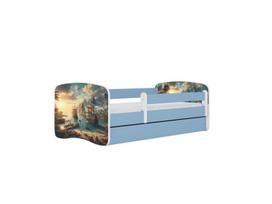 Vaikiška lova be čiužinio ir stalčiaus Kocot Kids BabyDreams Blue ship, 160x80cm, mėlyna