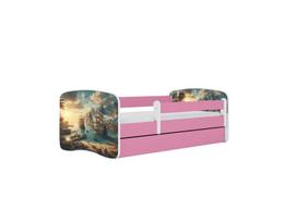Vaikiška lova be čiužinio ir stalčiaus Kocot Kids BabyDreams Pink ship, 140x70cm, rožinė