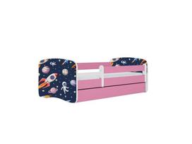 Vaikiška lova be čiužinio ir stalčiaus Kocot Kids BabyDreams Pink cosmos, 180x80cm, rožinė