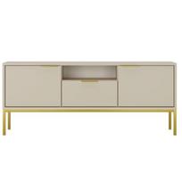 TV staliukas Austin, 135x33x56,4 cm, rudas/auksinis