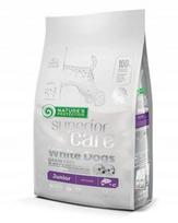 NATURE'S PROTECTION Superior Care White Dogs Grain Free Junior Salmon - sausas maistas šuniukams - 1,5 kg