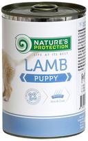 NATURE'S PROTECTION jaunų šunų konservuotas pašaras su ėriena, 400 g