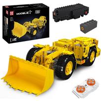 MOULD KING 17056 techninis automobilio statybinis blokas, nuotolinio valdymo pultas R3000H minų krautuvas, modelis, surinkimas sunkvežimis, plyta, žaislai vaikams, dovana 17056