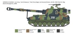 Italeri M109 A2/A3/G savaeigė haubica 1/35 plastikinis rinkinys 6589