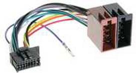 ACV 453023 - Radio adapter cable - Pioneer ISO 16-pin - Juodas - Raudona