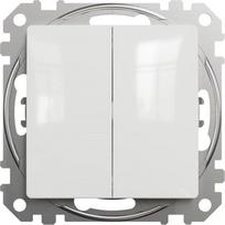 2 klavišų jungiklio mygtukas Schneider Electric Sedna Design SDD111118 (baltas)