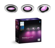Philips - KOMPLEKTAS 3xLED RGBW Pritemdomas įleidžiamas lubinis šviestuvas Hue CENTURA 1xGU10/4,2W/230V