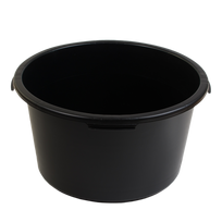 Vonelė, apvali, plastikinė, 65 l, spl. juoda