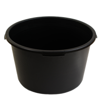 Vonelė, apvali, plastikinė, 90 l, spl. juoda