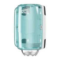 Popierinių rankšluosčių dozatorius TORK Reflex Mini M3, 191 x 180 x 321 mm, balta-turkio sp. (473167)