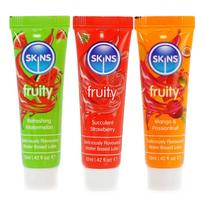 Skins Fruity Tubes, 3 x 12 ml Oralinių lubrikantų rinkinys