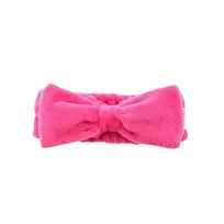TRIMAY Hot Pink Big Ribbon Hair Band galvos raištis su kaspinu 1 vnt.
