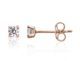 Auksiniai auskarai moterims Diamond Sky "New Classic XI"