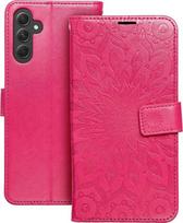 Telefono dėklas Oem MEZZO Book skirtas Samsung A54 5G, rožinės spalvos