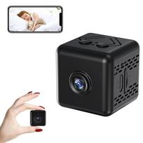 Mini 1080P belaidžio monitoriaus kamera Išmanioji vaizdo kamera Integruota baterija palaiko naktinio matymo judesius juoda