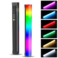 PULUZ PU4139 32cm/12.6in Nešiojamas RGB Šviesos Lazdelė Magnetinis LED Vamzdinis Šviestuvas 10W Fotografijos Užpildas juoda