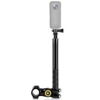 PULUZ PU817 Motociklo dviračio Selfie Stick vairo tvirtinimo kameros laikiklis 27,9 cm113,5 cm Reguliuojamas juoda