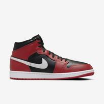 Air Jordan 1 Mid Black/Gym Red/White - Dydis 44.5 (DQ8426-061 Laisvalaikio batai)