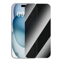 Privacy Tempered Glass Baseus Superior skirtas iPhone 15 + 2x valymo rinkiniui ir EasyStick - skaidrus