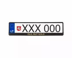 Juodi numerių rėmeliai - OLD, BUT GOLD