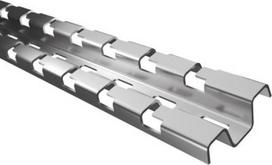 Wall mounting profile for mesh cable trays, 2000mm DZSSP 2000_VS | 8595568940209