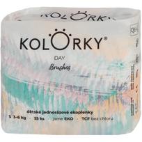 Kolorky Day Brushes vienkartinės ekologiškos sauskelnės S dydis 3-6 Kg 25 vnt.