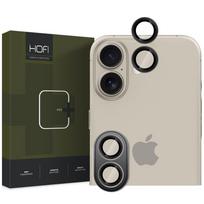 Juodos spalvos apsauga "Hofi Camring Pro+" telefono kamerai Apple iPhone 16 / 16 Plus