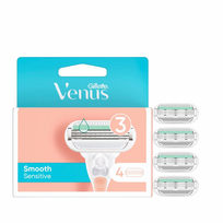 Gillette Venus Smooth Sensitive galvučių 3-jų ašmenų rinkinys - 4 vnt.