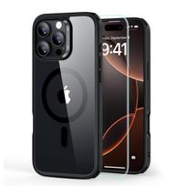Skaidrus dėklas juodais kraštais + stikliukas "ESR Classic Hibrid Halolock Magsafe & Tempered Glass" telefonui Apple iPhone 16 Pro