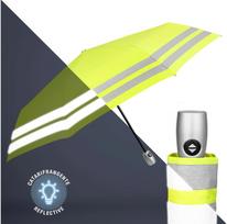Skėtis Perletti Neon Yellow, auto, tr., atspindintis šviesą, dm.-104 cm