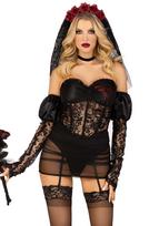 Leg Avenue Heartbreak Bride 87180 Black L