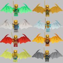 8 veiksmas minifigūrėlės lėlės Kai Jay Zane konstravimo plytų plytų modelių rinkinys berniukams, vaikų gimtadieniams, vaikų dienos edukacinėms dovanoms No Box